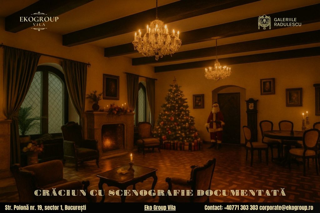 Evenimente de Crăciun București: Crăciunul anilor ’30 la Eko Group Vila, o experiență unică în Capitală