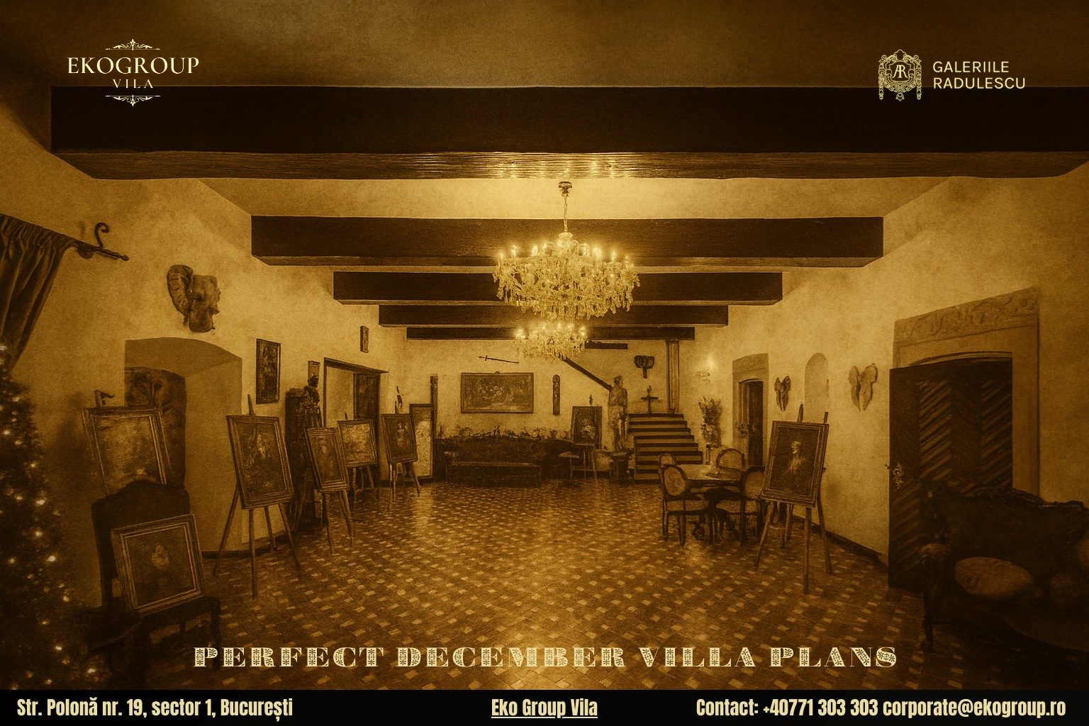 Zile libere decembrie: O întoarcere plină de farmec în Crăciunul anilor ’30 la Eko Group Vila